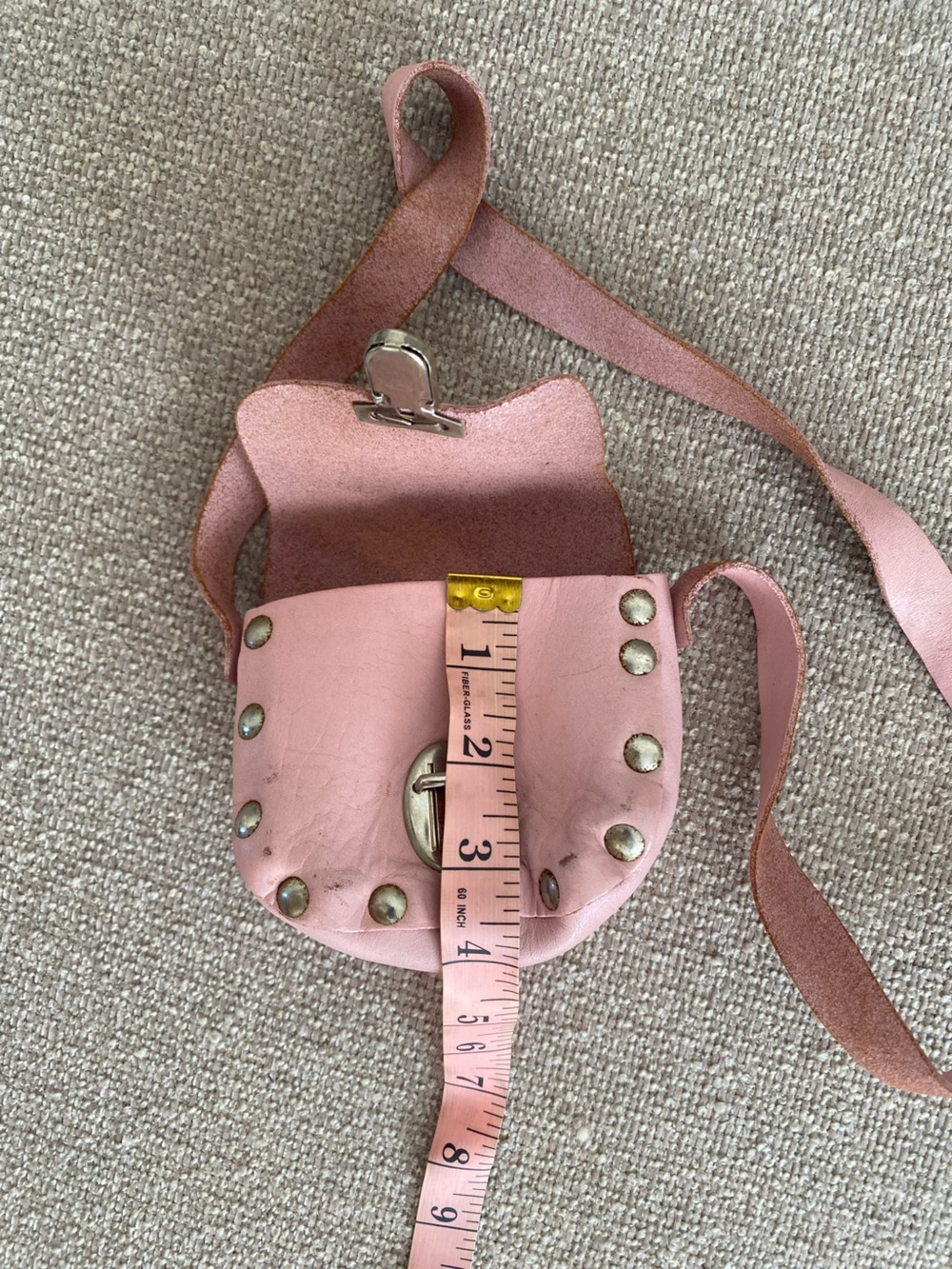 Harley-Davidson Pink Leatherette Studded Crossbody Bag - Picture 8 of 11